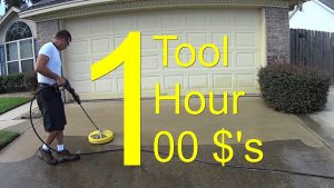 pressure wash a driveway chemica 300x169 - Pressure Wash a Driveway – CHEMICAL FREE – $100 an Hour